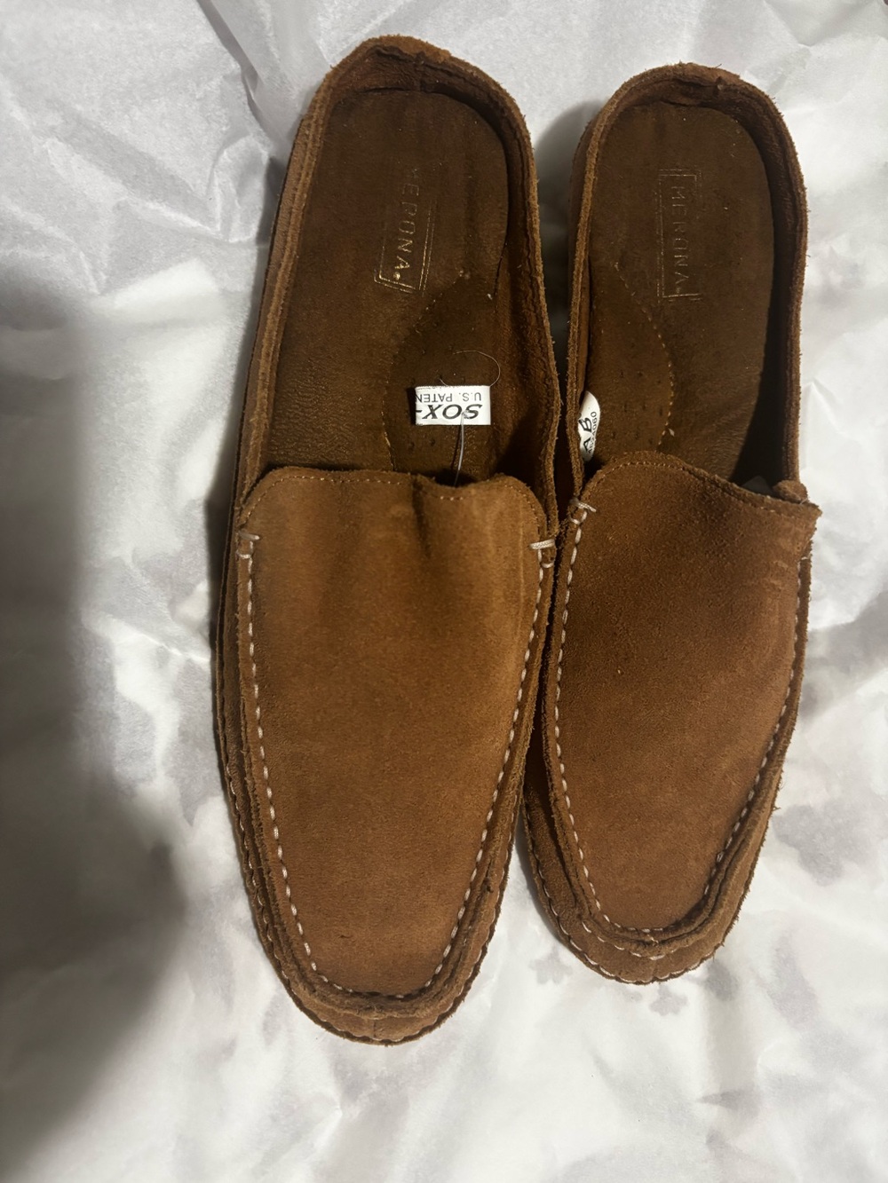 Merona Brown Suede Slip-On Loafers - Unbranded